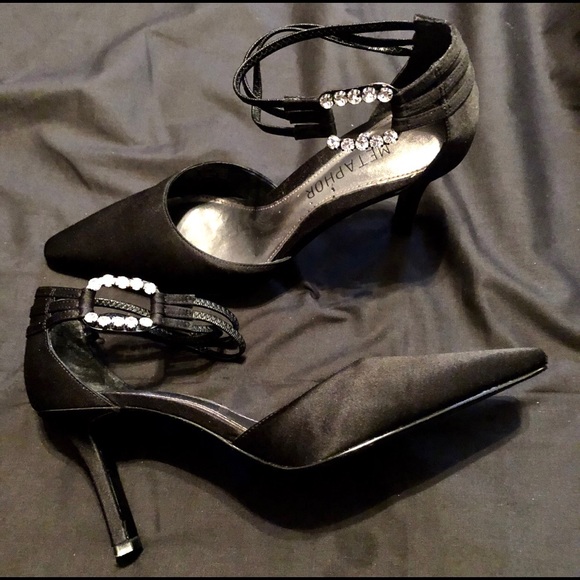 Rhinestone Ankle Strap Heels - Picture 2 of 8
